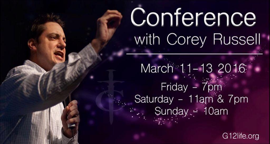 Conference with Corey Russell at Transformation Center (March 11-13 2016) Конференция с Кори Расселом в Центре Трансформации (Март 11-13)