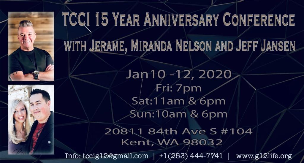 Конференция посвященная 15-Летию Центра Трансформации с участием Джефа Дженсена, Джереми и Миранды Нельсон (Январь 10-12, 2020)