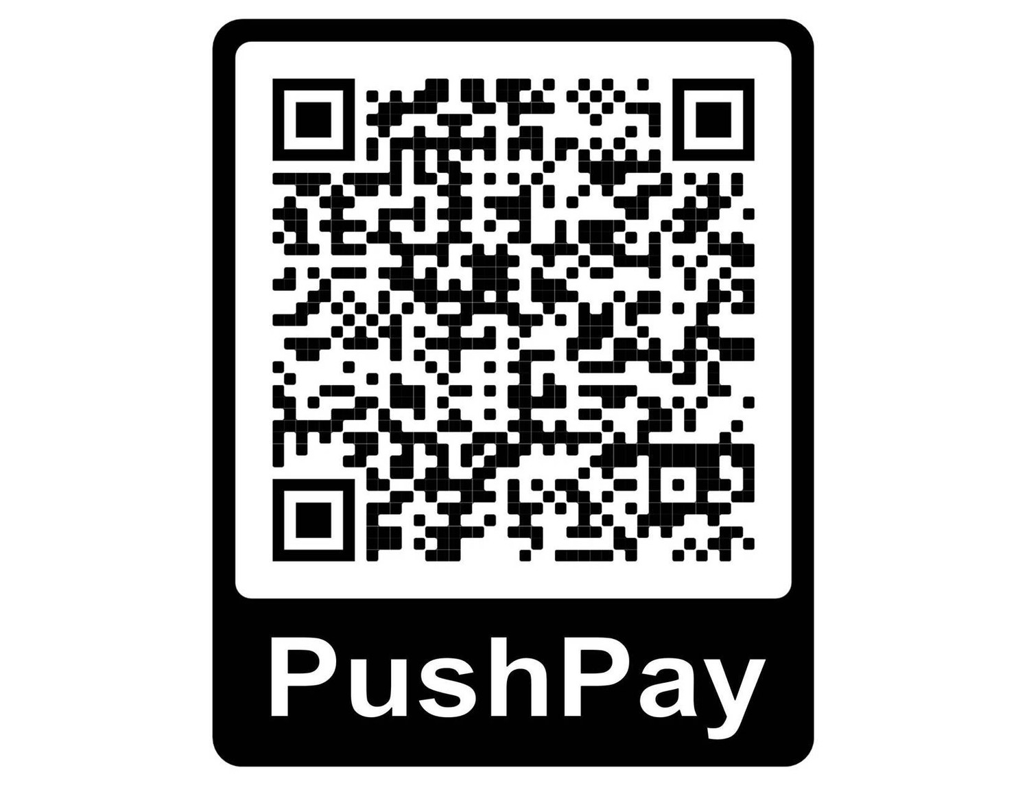 Сканируй и жертвуй через систему PushPay (любой банк, любая карта)