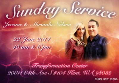 Воскресное Служение "Sunday Service" Джереми и Миранда Нельсон (Июнь 22, 2014)